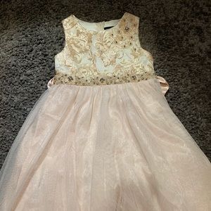 Kids rose gold dress